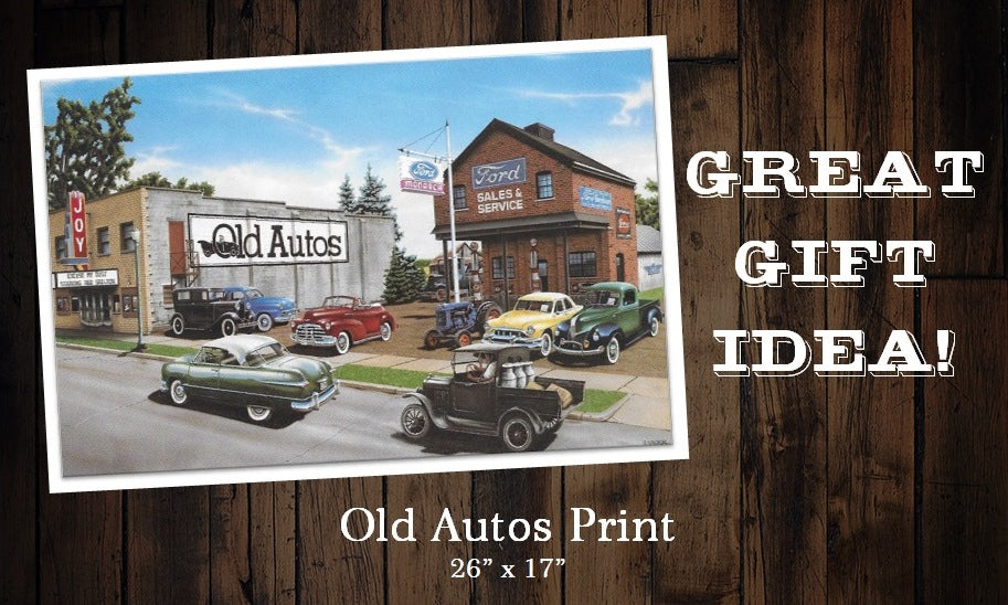 Old Autos Print – by Artist: Rudy Sparkuhl